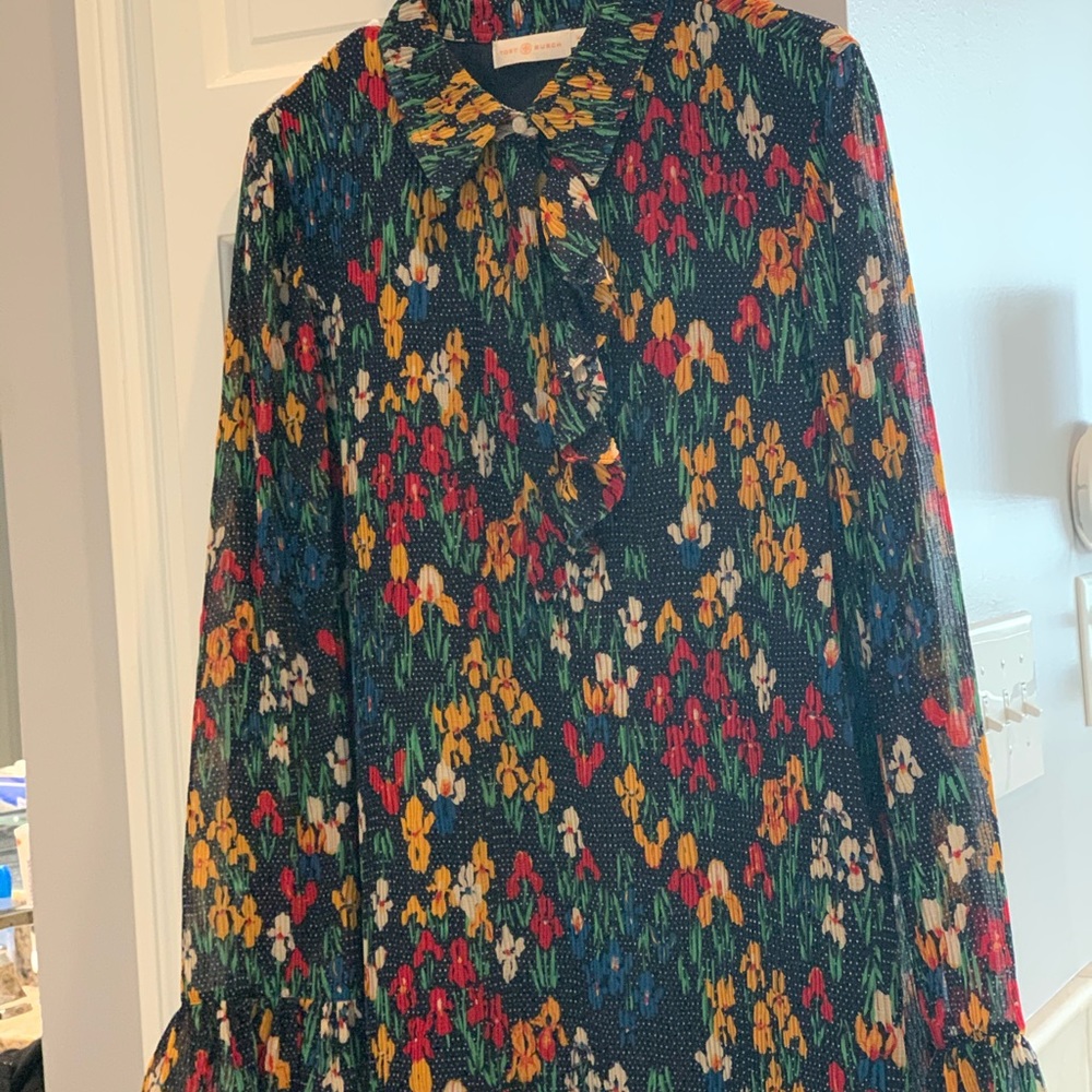 TORY BURCH RUFFLED DRESS